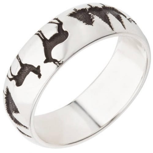 Deer Forest Silhouette Ring 3
