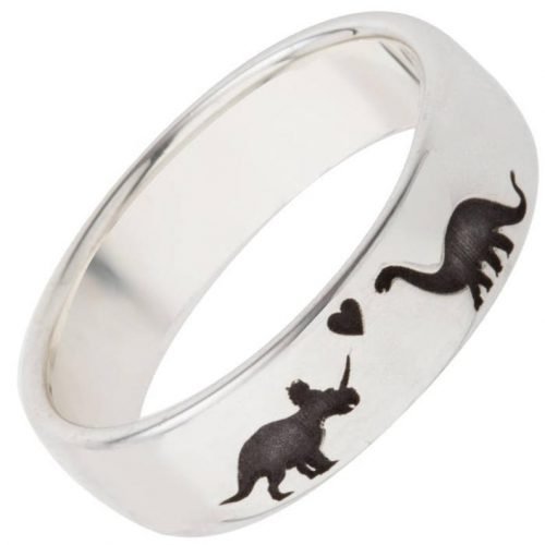 Dinosaur Ring with Triceratops and Diplodocus 3