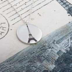 Eiffel Tower Laser Engraved Pendant 2