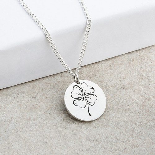 Gold Four Leaf Clover Charm Necklace, Good Luck Necklace, Lucky Clover  Jewelry, Gift for Her, Anti-tarnish, Christmas Gift - Etsy