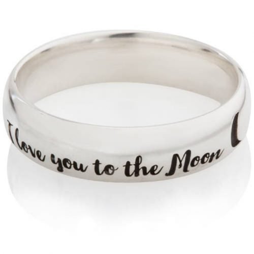 I Love You To Moon Back Ring 4