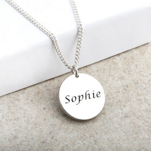 Personalised Name Disc Necklace
