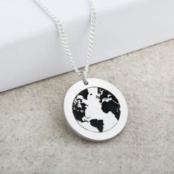 You Are My World Laser Engraved Pendant